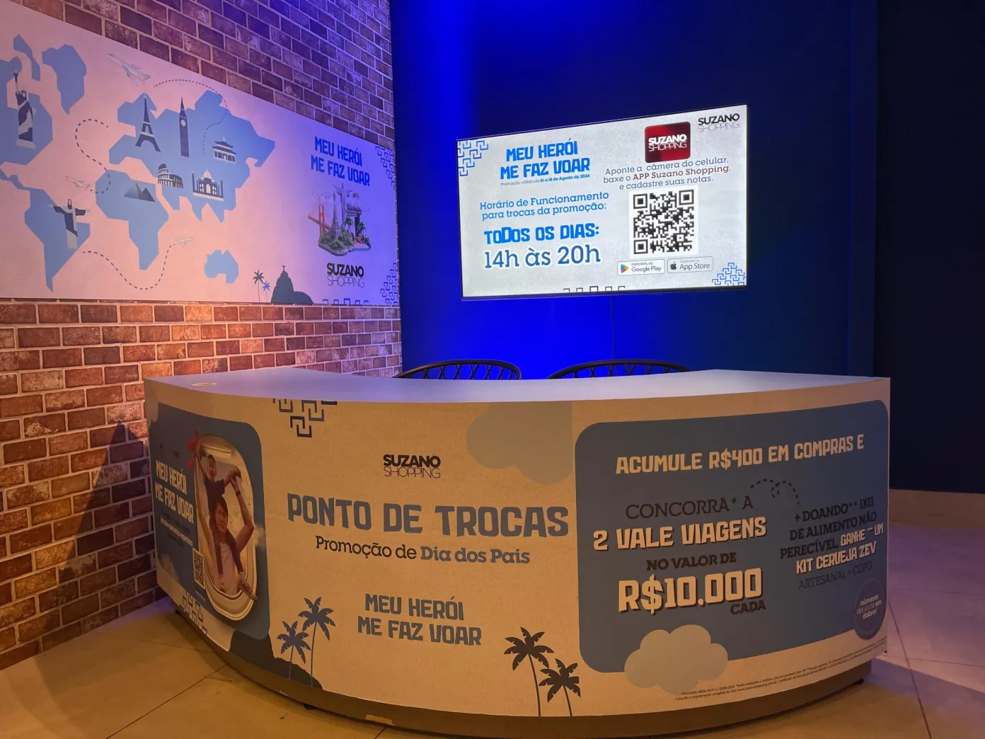 SUZANO SHOPPING SORTEIA DOIS VALES-VIAGEM E DISTRIBUI KITS DE CERVEJA EM CAMPANHA DE DIA DOS PAIS