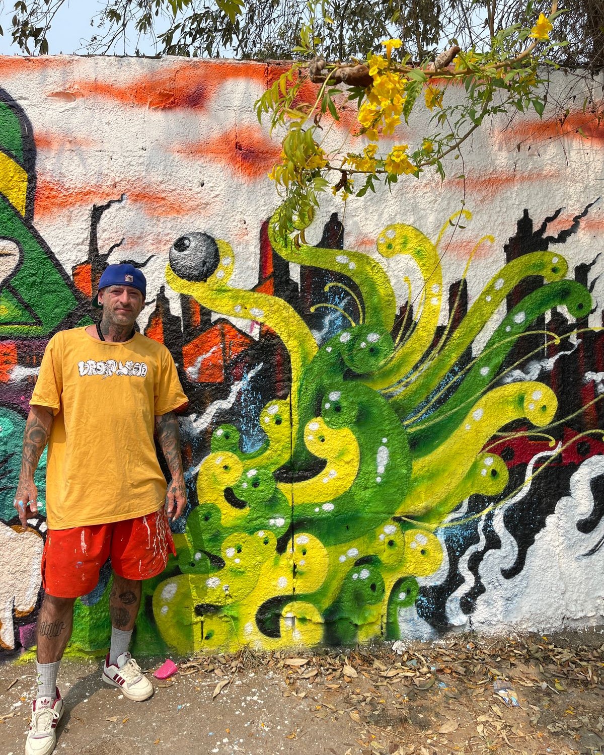 MURO AO REDOR DO CLUBE UNIÃO RECEBE GRAFITE DE ARTISTAS ARUJAENSES