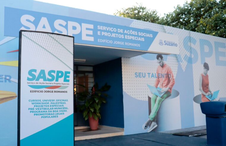 SASPE ABRE INSCRIÇÕES PARA CURSOS DE CAPACITAÇÃO EM SUZANO