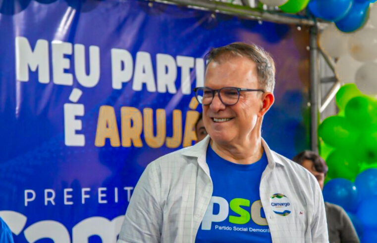 DR. CAMARGO (PSD) É REELEITO PREFEITO DE ARUJÁ COM 94,32% DOS VOTOS