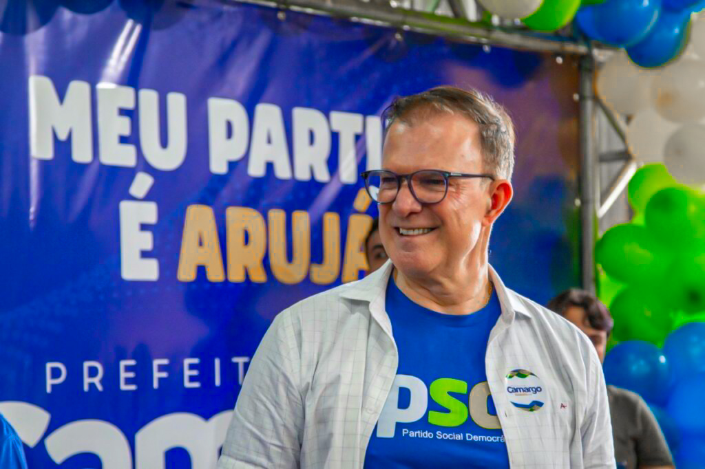 DR. CAMARGO (PSD) É REELEITO PREFEITO DE ARUJÁ COM 94,32% DOS VOTOS