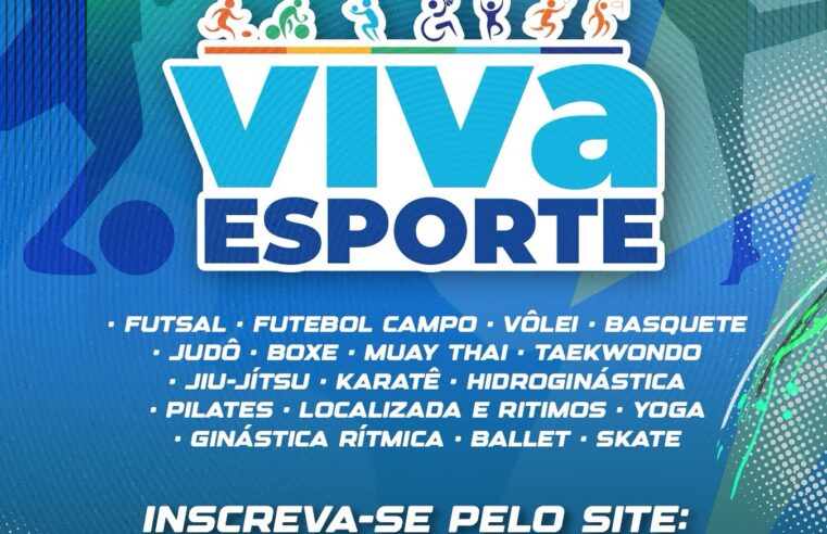 INSCRIÇÕES PARA O “VIVA ESPORTE” EM ARUJÁ COMEÇAM NO DIA 31 DE JANEIRO