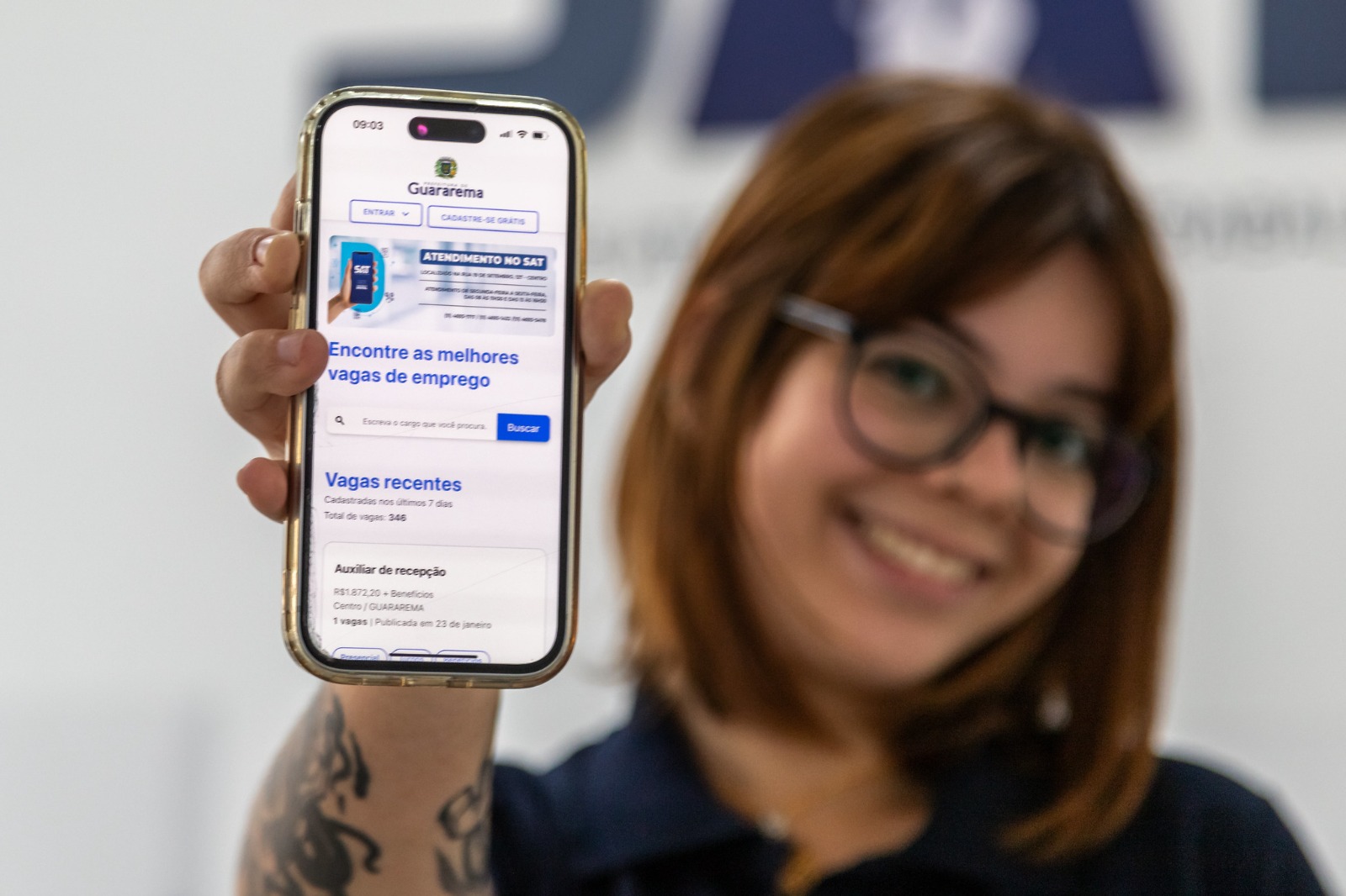 GUARAREMA DISPONIBILIZA 99 VAGAS DE EMPREGO NO SAT ESTA SEMANA
