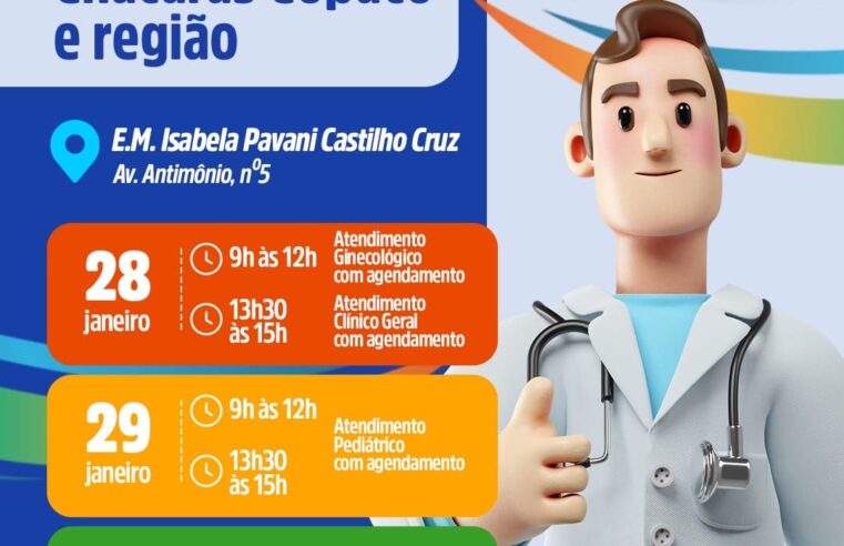 PROGRAMA ‘SAÚDE NOS BAIRROS’ LEVA ATENDIMENTOS GRATUITOS ÀS CHÁCARAS COPACO EM ARUJÁ