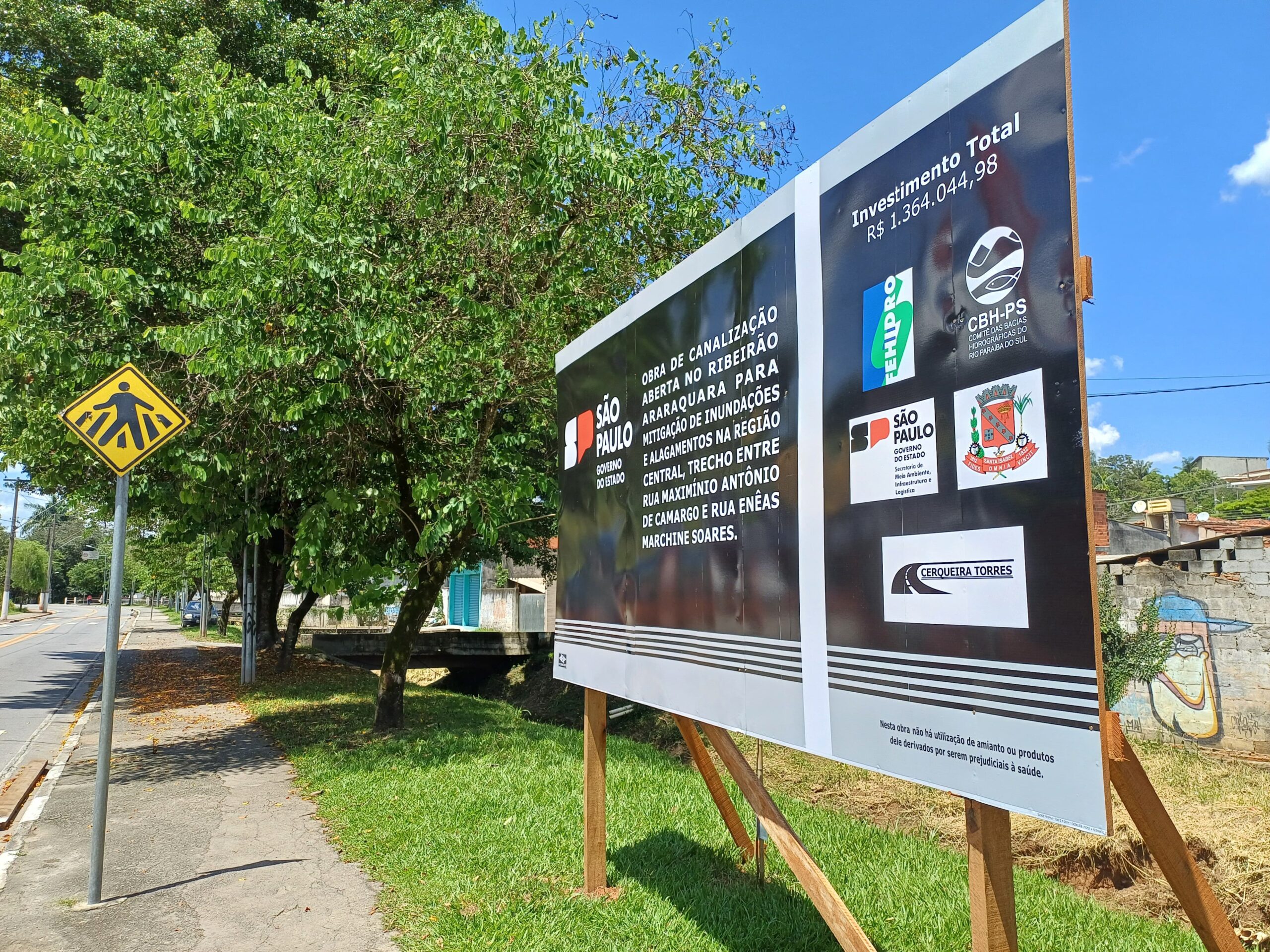 SANTA ISABEL INICIA CANALIZAÇÃO DO RIBEIRÃO ARARAQUARA PARA EVITAR ENCHENTES