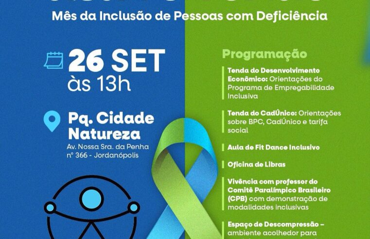 SETEMBRO AZUL E VERDE: ARUJÁ CELEBRA O MÊS DA VALORIZAÇÃO DAS PESSOAS COM DEFICIÊNCIA