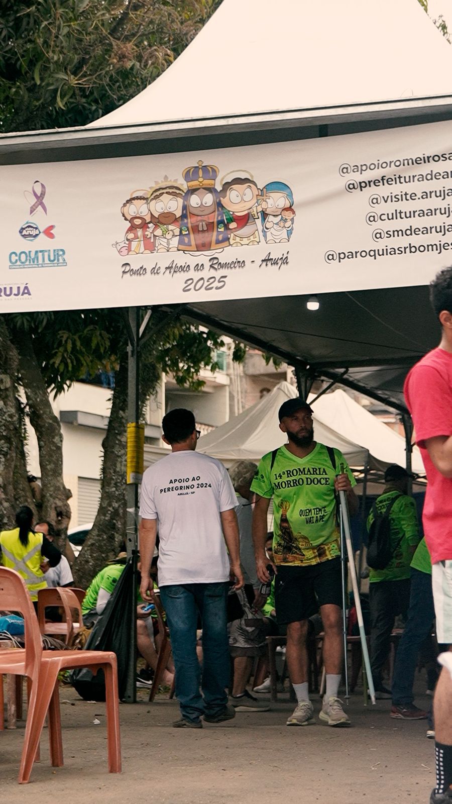 ARUJÁ OFERECE APOIO E ACOLHIMENTO AOS ROMEIROS RUMO À APARECIDA