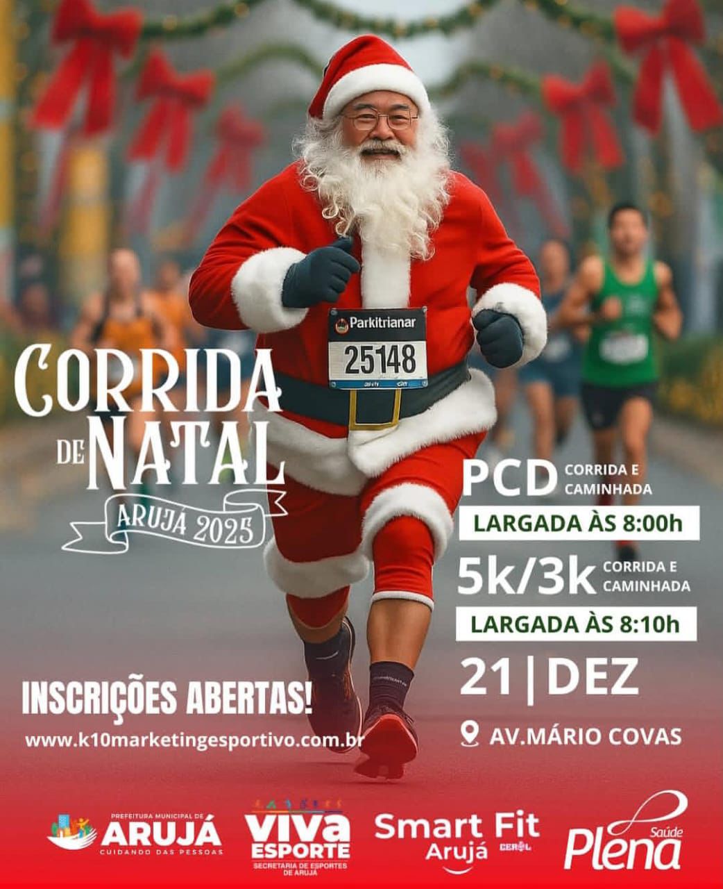 CORRIDA DE NATAL ABRE INSCRIÇÕES COM PREMIAÇÃO POR CATEGORIA
