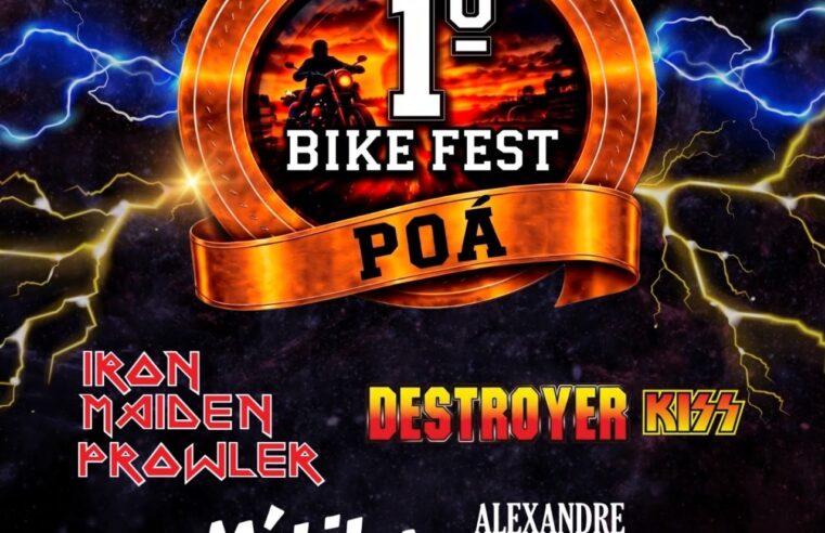 1º BIKE FEST POÁ REÚNE MOTOCICLISTAS, ROCK E LAZER NESTE SÁBADO
