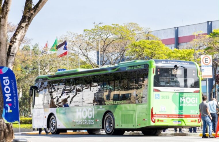 MOGI DAS CRUZES APRESENTA PRIMEIRO ÔNIBUS ELÉTRICO DA CIDADE