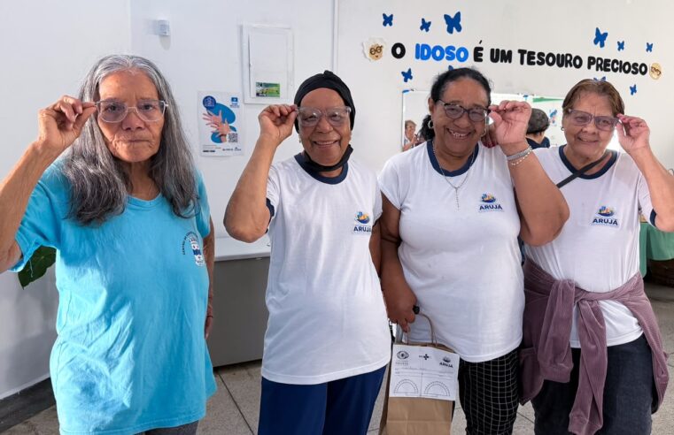 ARUJÁ ENTREGA MAIS DE 230 ÓCULOS GRATUITOS E SEGUE COM AÇÃO
